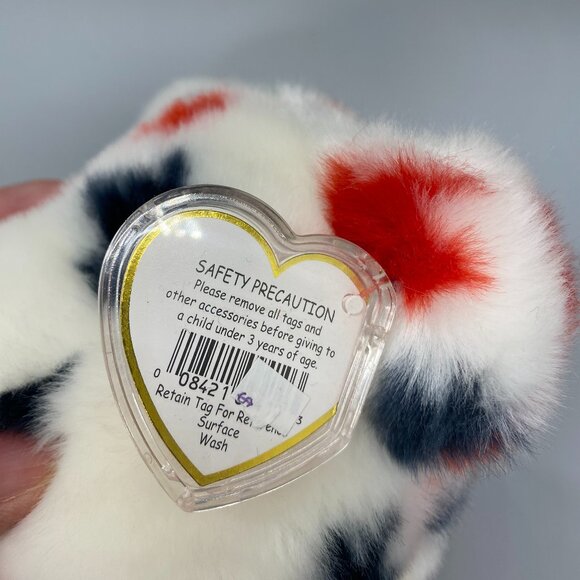 Ty Beanie Buddies 1998 Glory Red White Blue Stars Patriotic Bear - Picture 10 of 10
